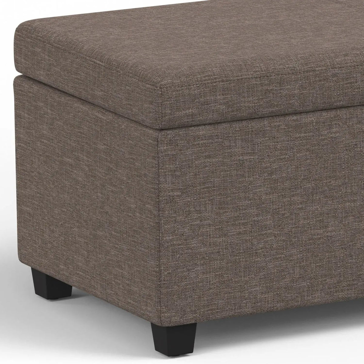 Storage Ottoman Bench | Solid Wood Frame | High Density Foam