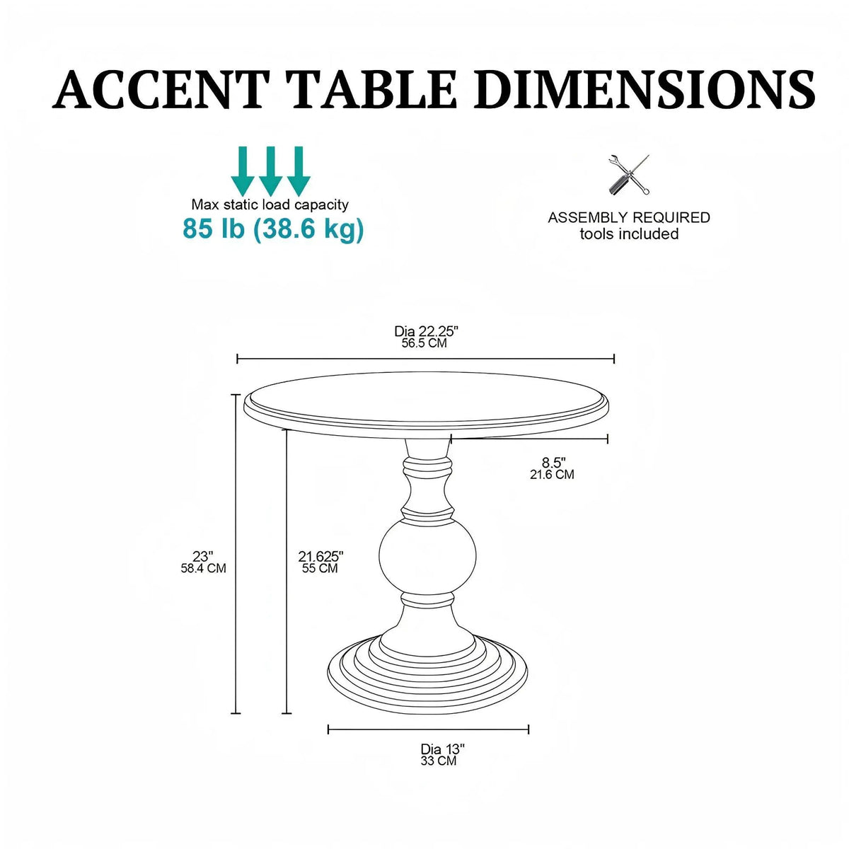 Reclaimed Walnut Accent Table | Natural Finish | Black Wood Base | Ash Veneer Top