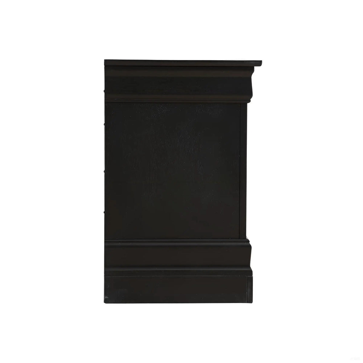 Louis Phillipe Nightstand | Traditional Wood Design | English Dovetailed Drawers | Metal Center Guides