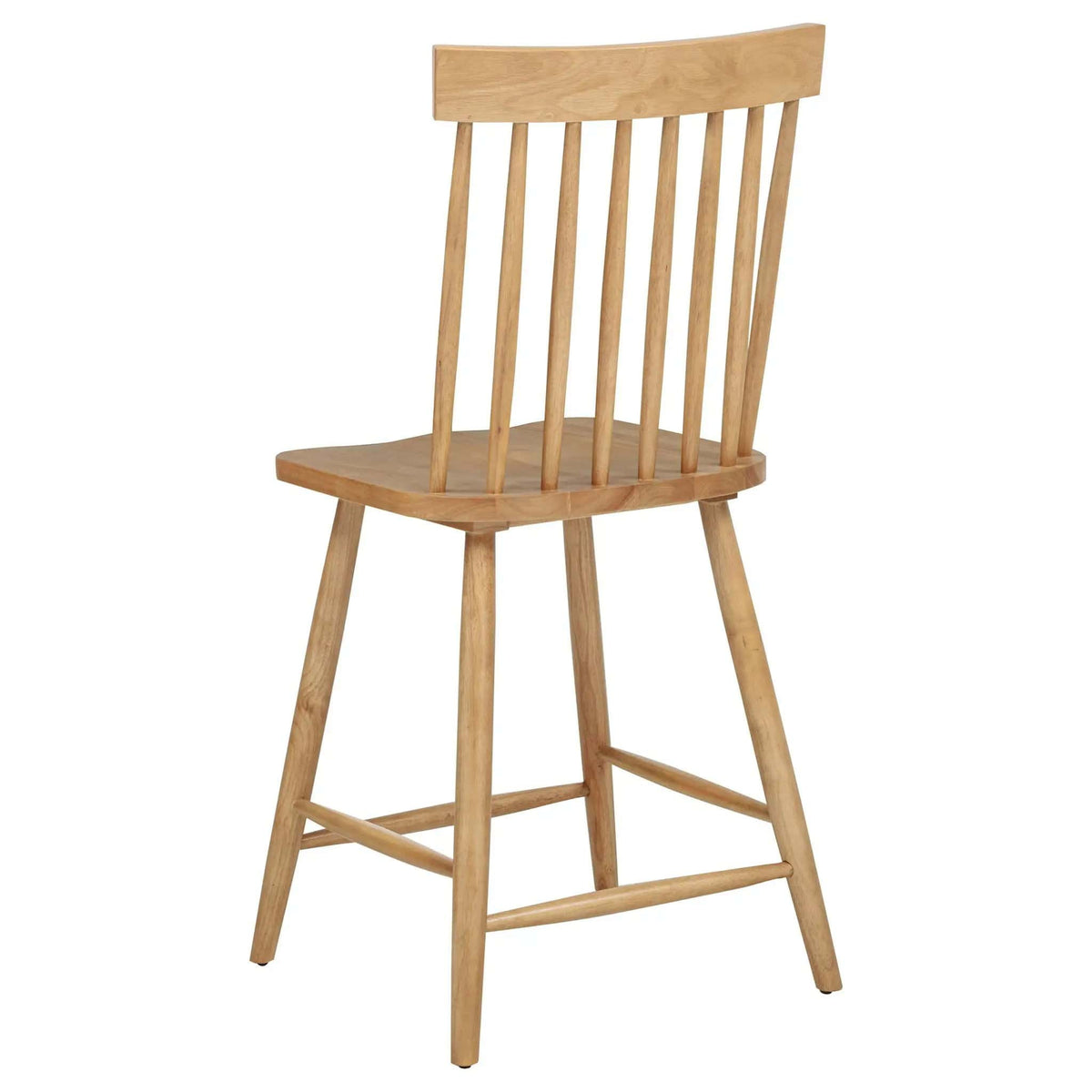Andrews Windsor Counter Height Dining Side Chair Light Ash (Set of 2) Counter Height | 19 x 22.75 x 43.25 in | Rubberwood & Veneer | Dining Room