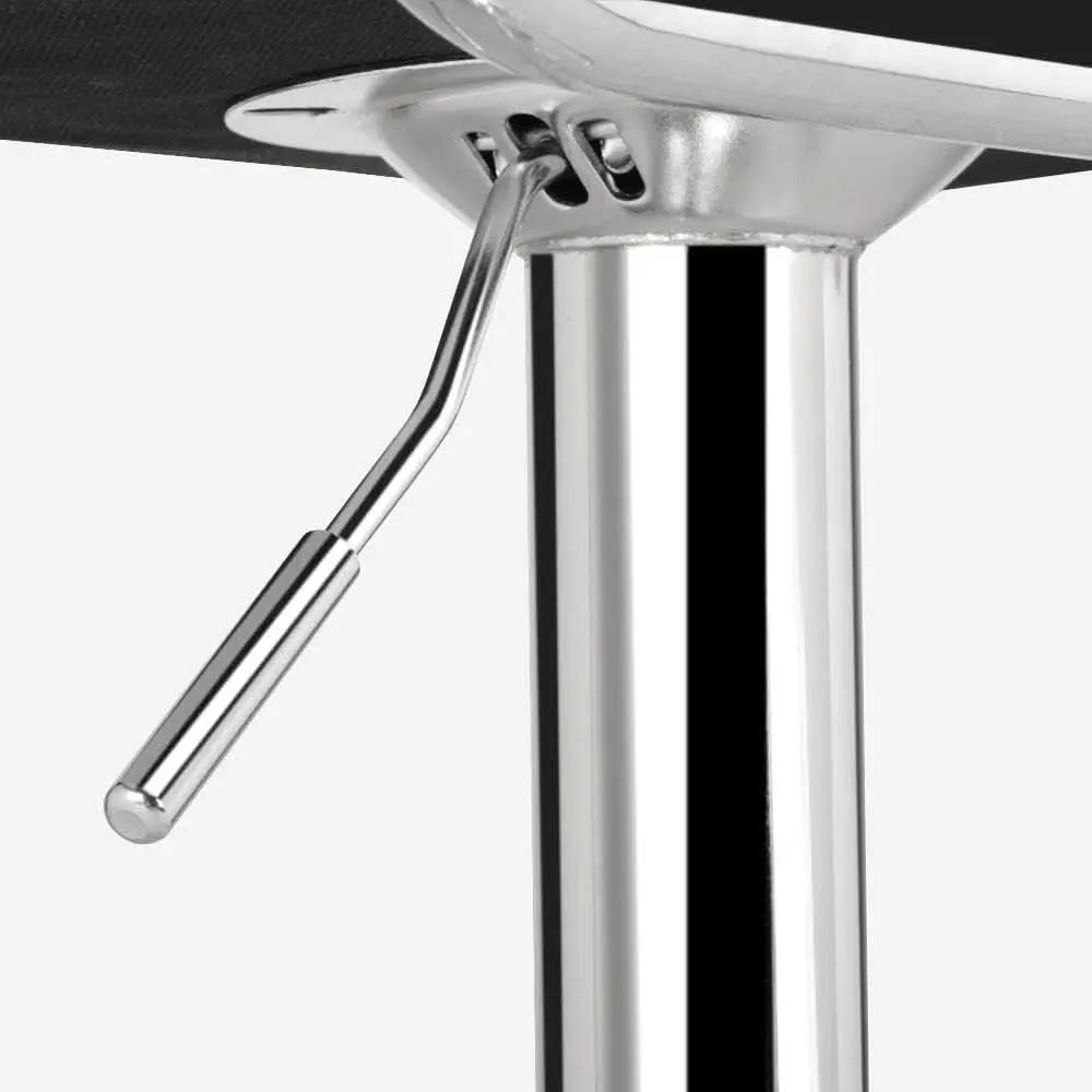 Bar Stools Set Of 2 Adjustable PU Leather Black Swivel from PriceLows™