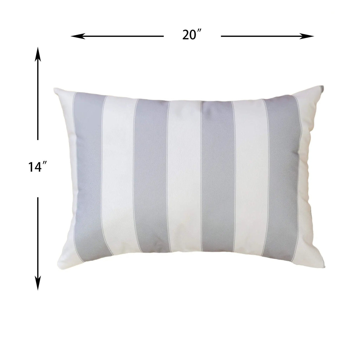 Horizon Stripe Pillow | Outdoor And Indoor Use | Water-Resistant Fabric | Removable Cover