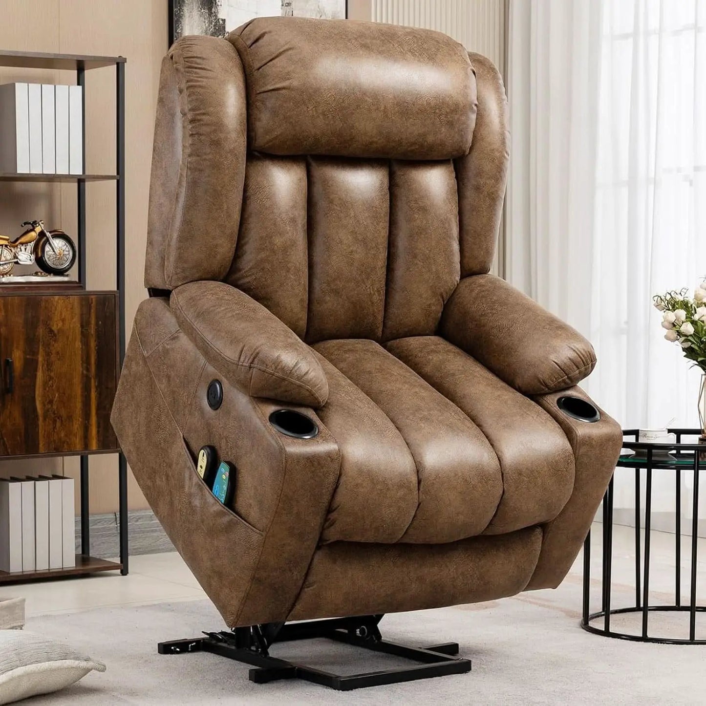 Tall Man Lift Recliner With Massage For Extended Comfort from PriceLows™