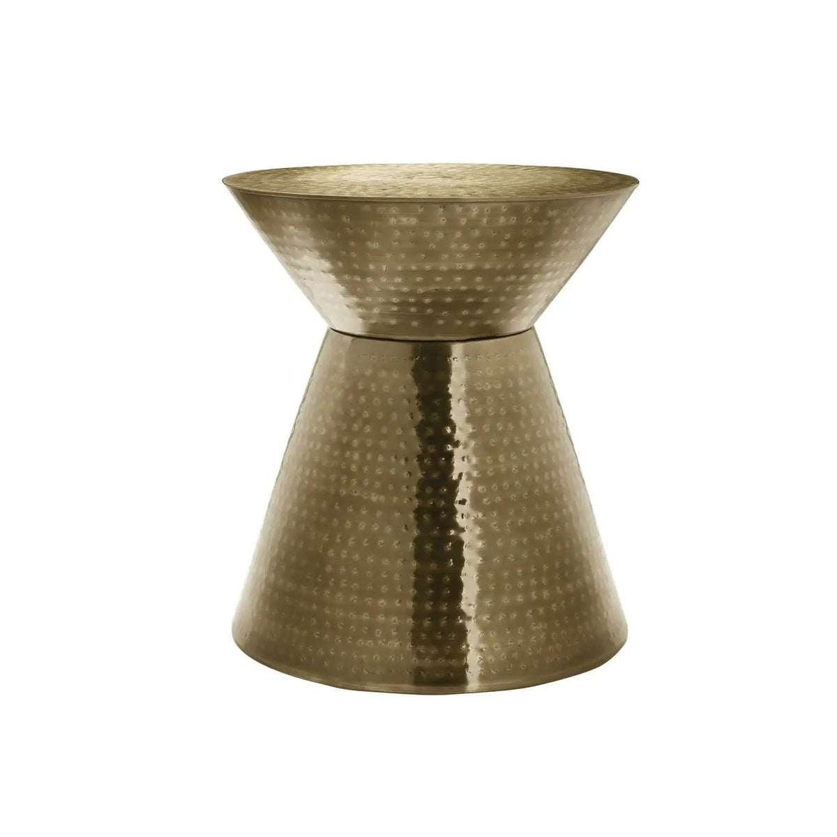 Drum Accent Side Table, Contemporary & Modern Elegant Design | 2 Pieces | Metal | Living Room