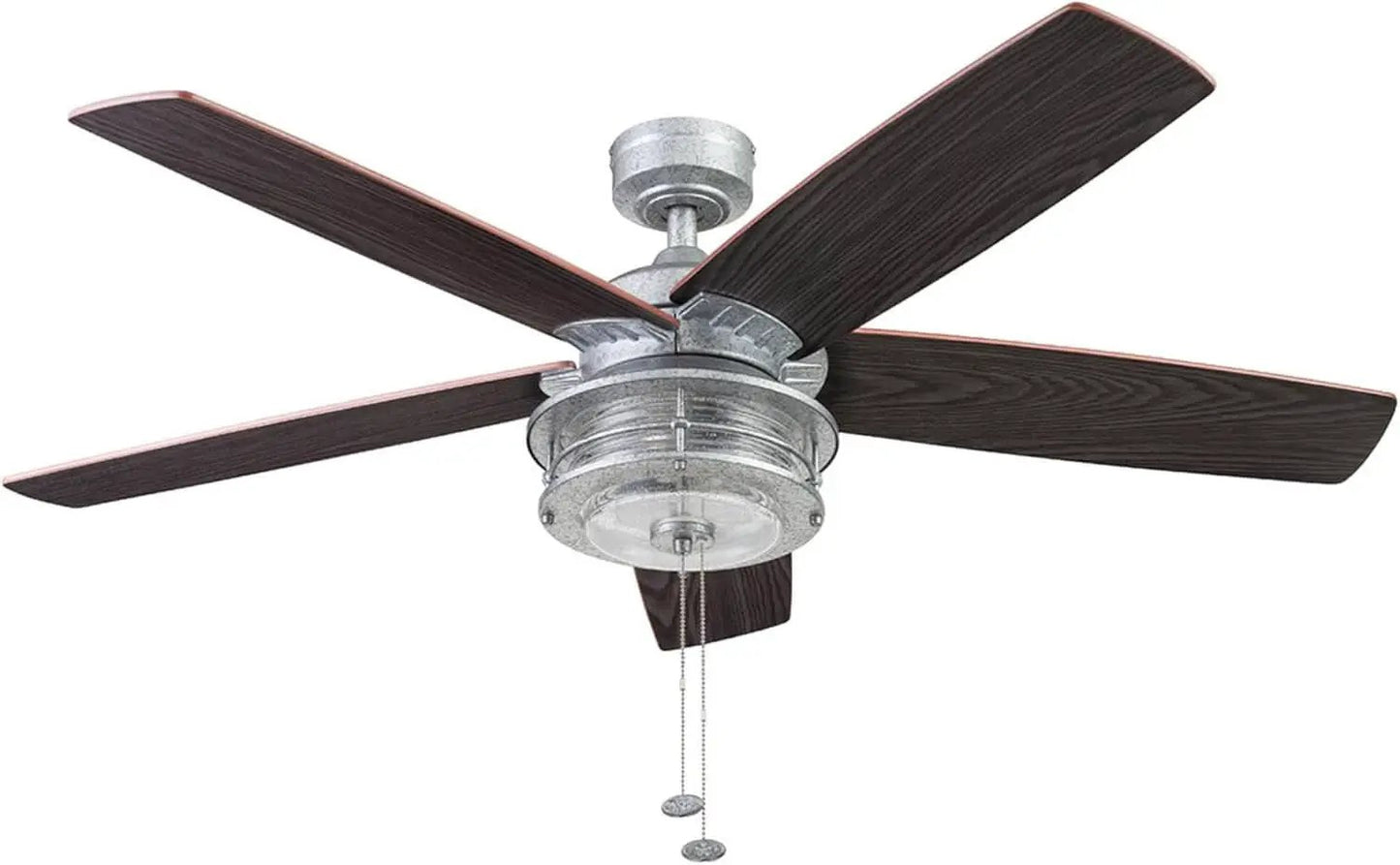 52 Inch Indoor Outdoor Ceiling Fan LED Light Dual Mount from PriceLows™