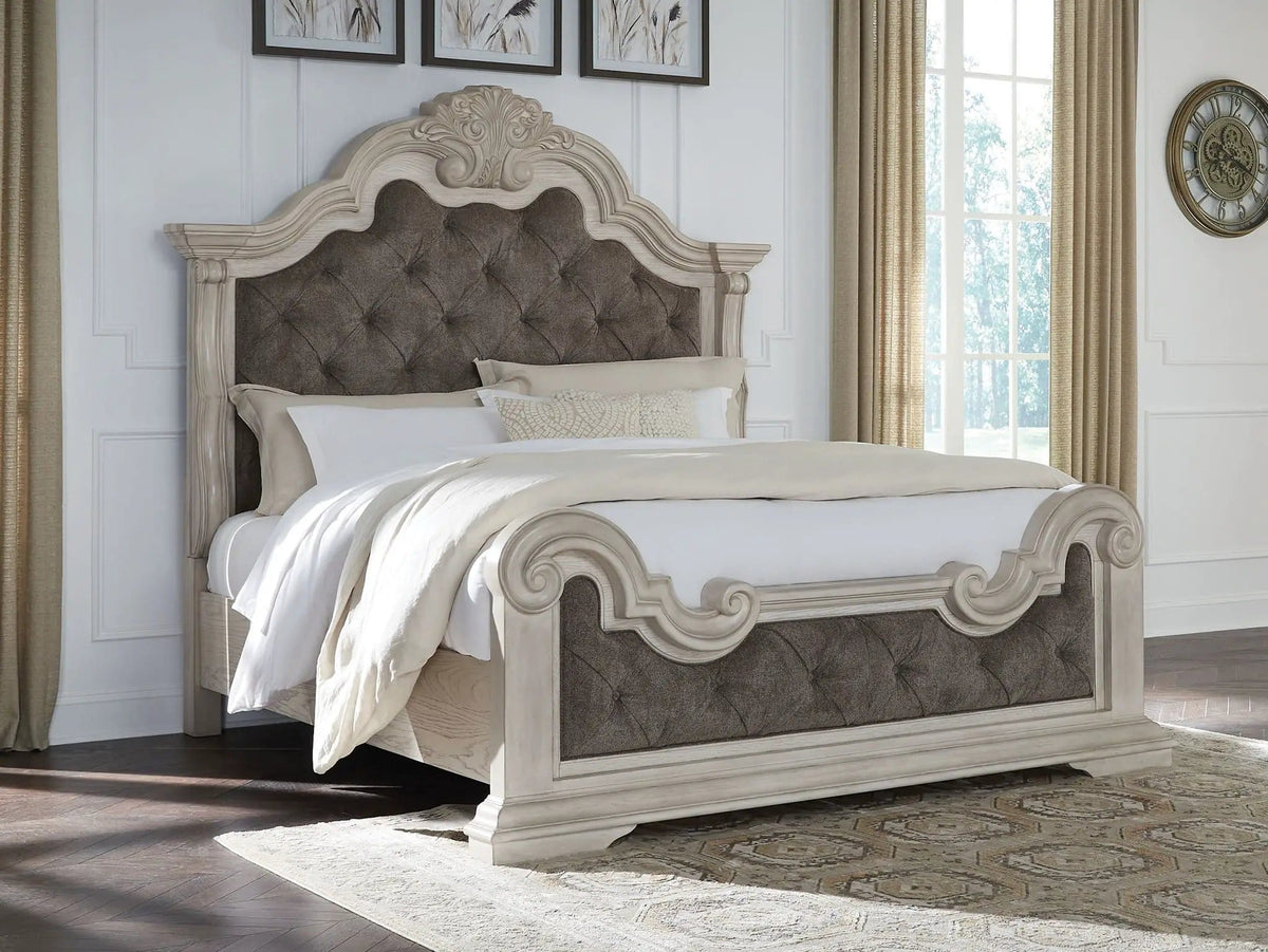 Bruchandi Upholstered Panel Bed | 2 Pieces | Fabric | Bedroom