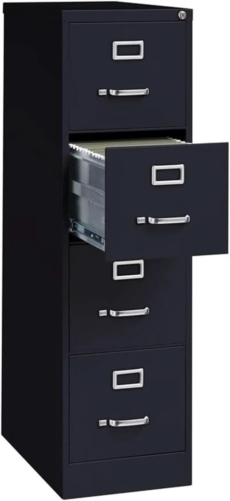 Hirsh 25 Deep 4 Drawer Vertical File Cabinet Black from PriceLows™