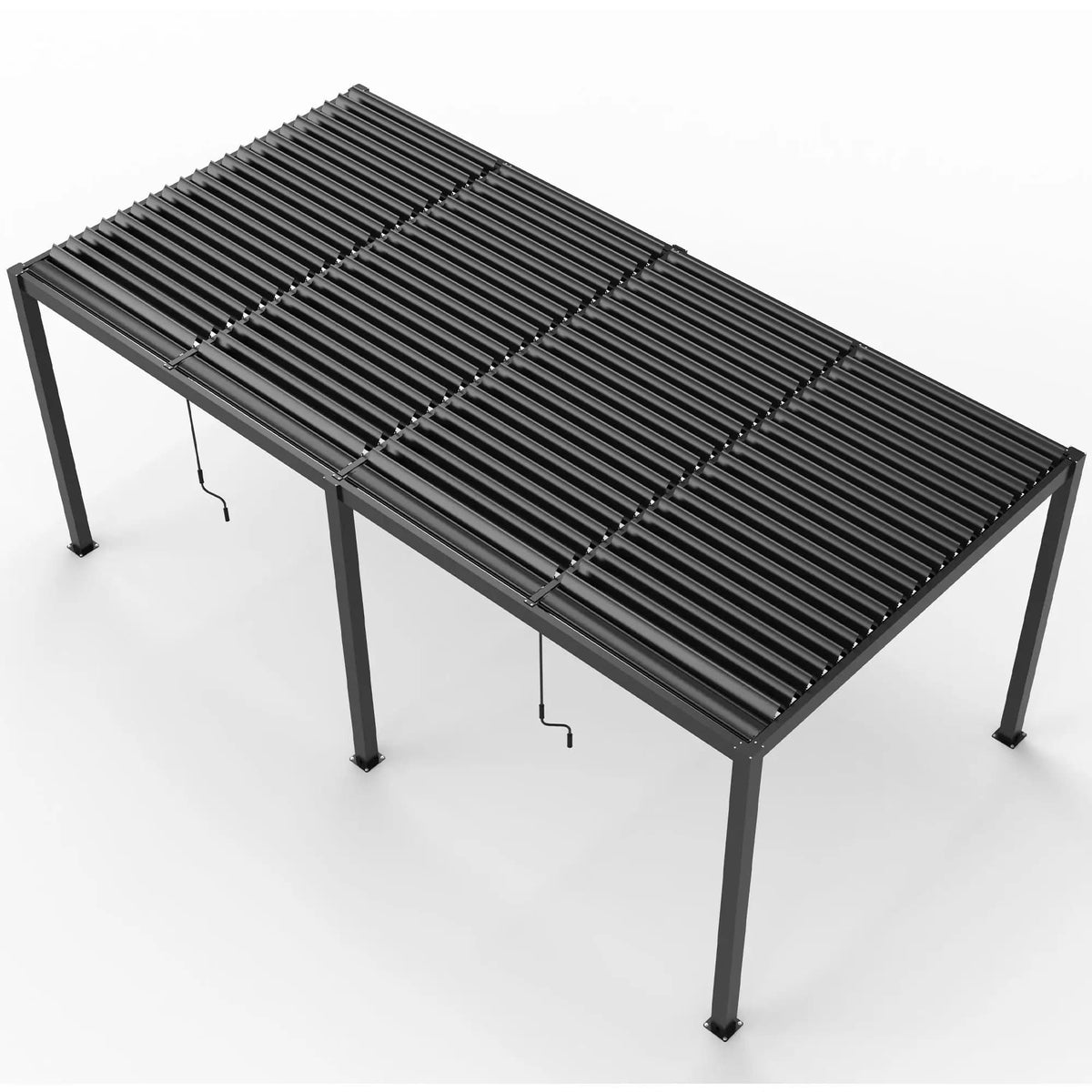 Premium Louver Pergola Aluminium Frame & Louvers Umbrella & Canopy | 228 x 118 x 90.5 in | Aluminum | Outdoor Living