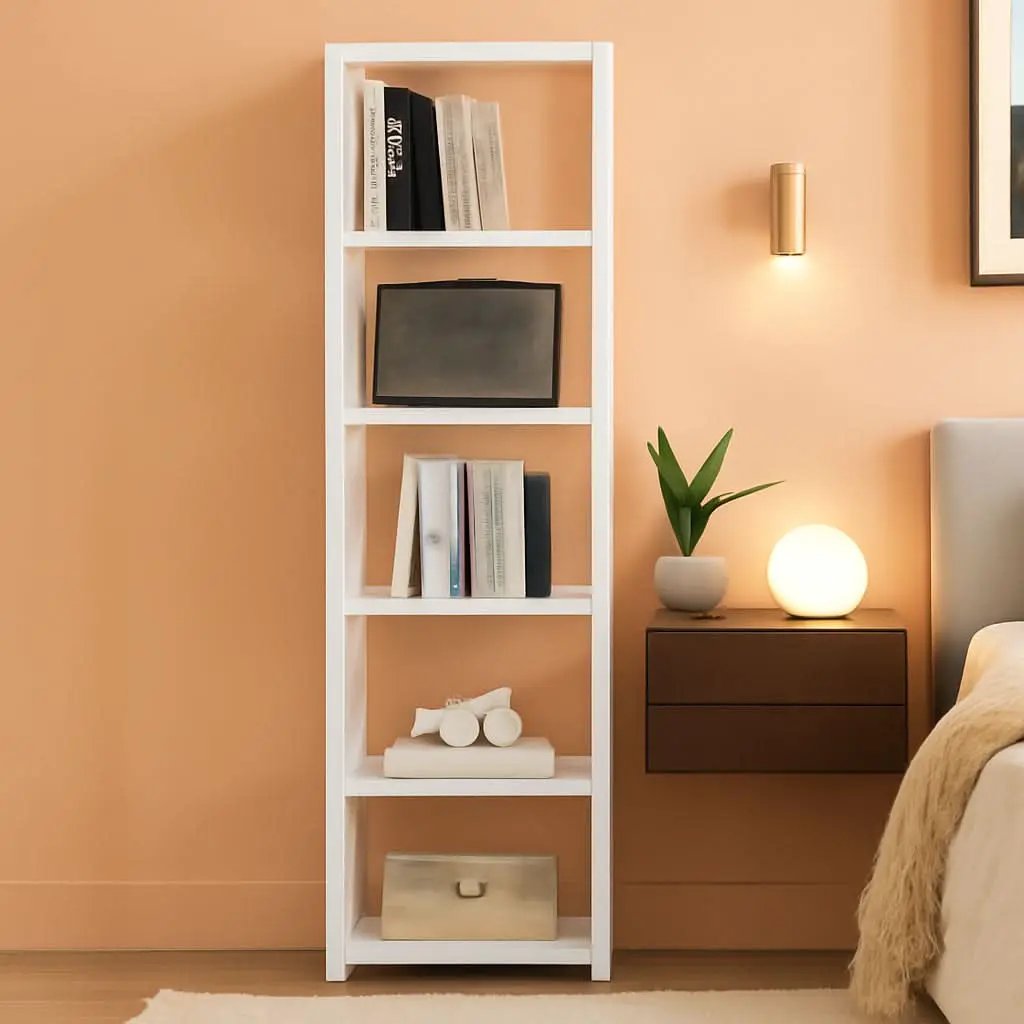 66 Inch Tall Bookshelf 6 Tier Slim Storage Display from PriceLows™