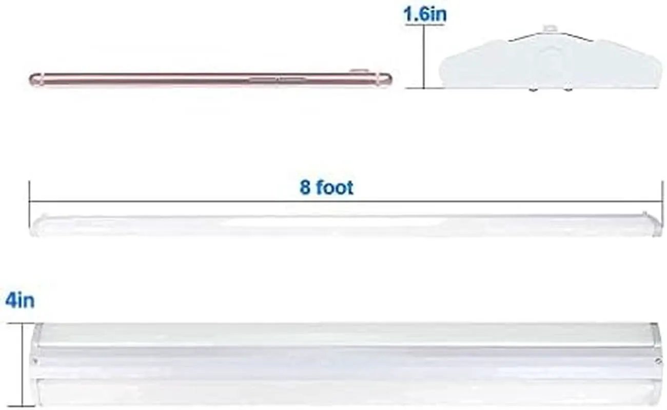 8 Ft 110W Slim LED Shop Lights For Garage And Office Fixtures from PriceLows™