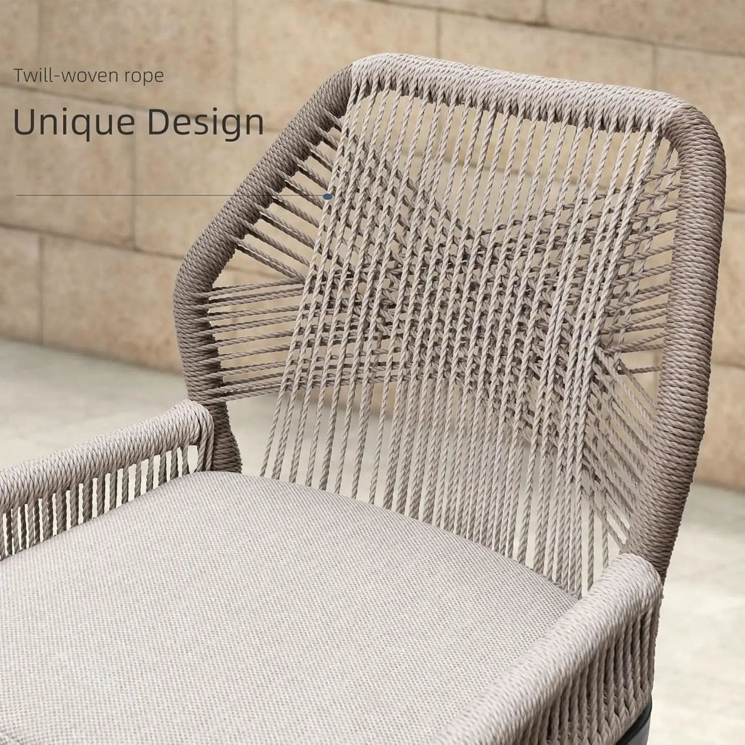 Counter Height Rattan Bar Stools Set Of 4 With Back from PriceLows™