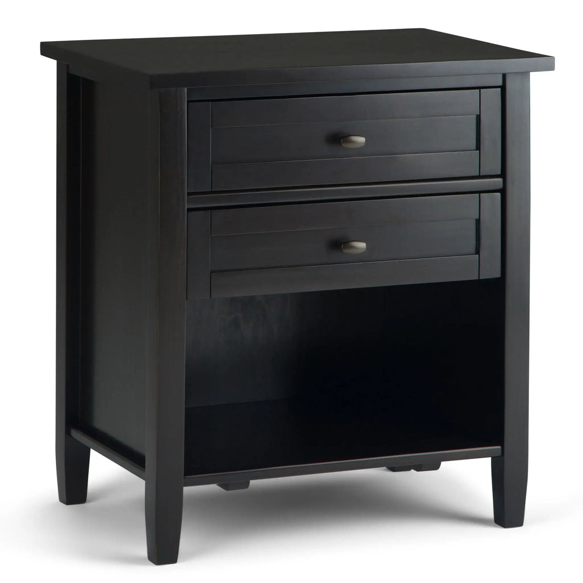 Warm Shaker Bedside Table | Handcrafted Solid Wood | NC Lacquer Finish | Multipurpose Design