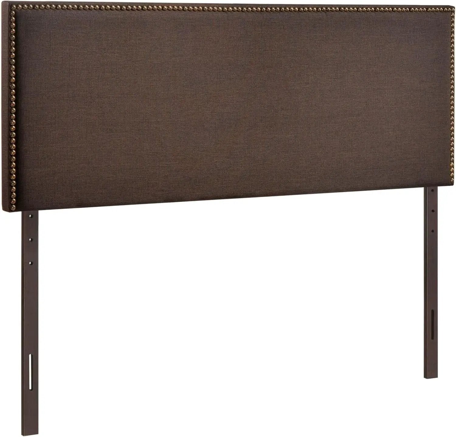 Elegant Upholstered Queen Headboard with Nailhead Trim from PriceLows™