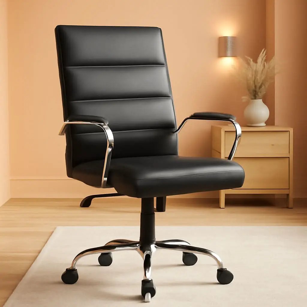 Desk Chair Black Adjustable Office Chair Home Study from PriceLows™
