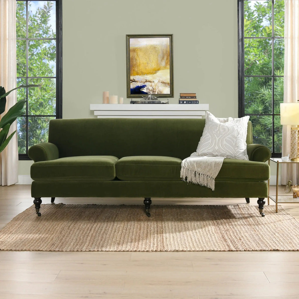 Alana Lawson Sofa | Three Cushion Tightback | Kiln-Dried Birchwood Frame | 88 Inch Length