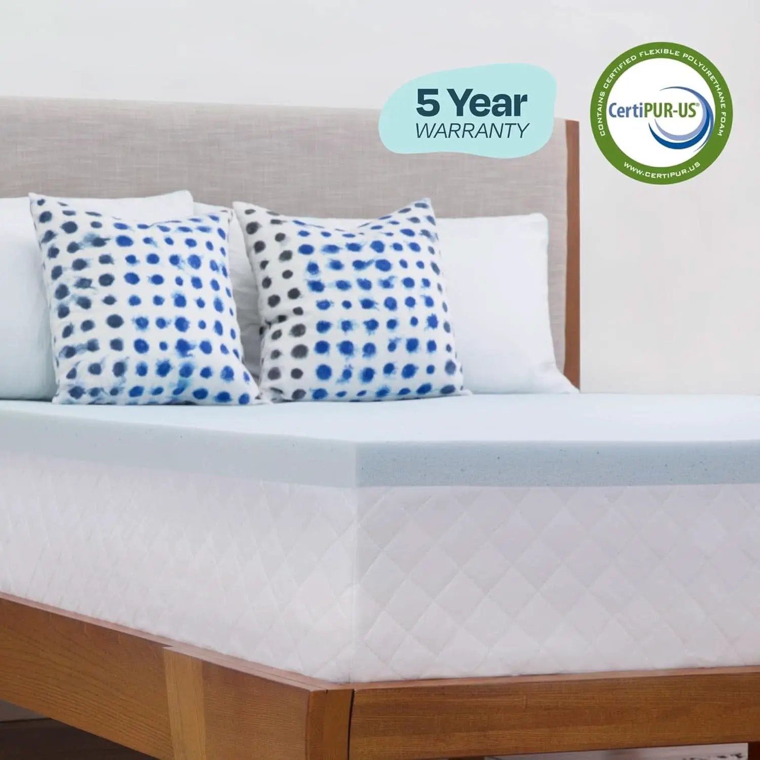 Cooling Gel Memory Foam Mattress Topper Queen Size from PriceLows™