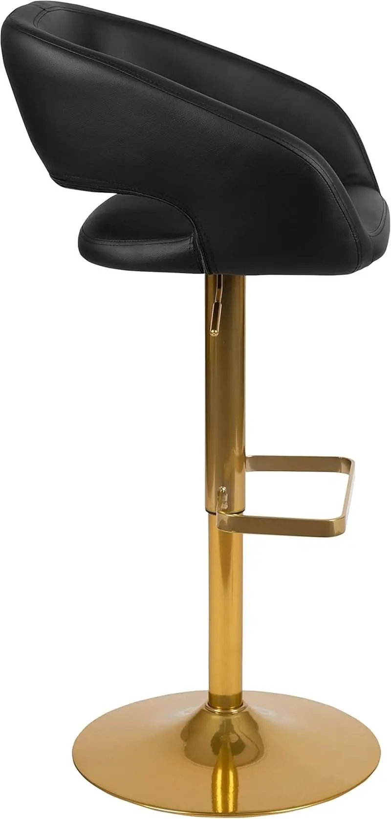 Contemporary Adjustable Height Barstool With Stylish Footrest from PriceLows™