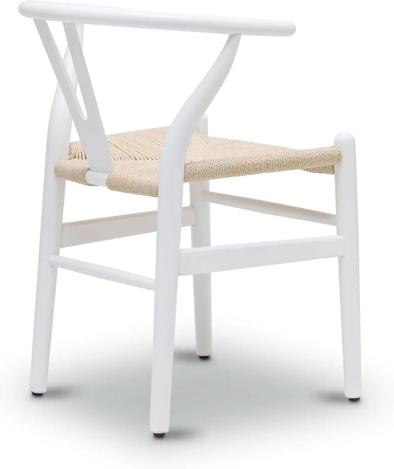 Mid Century White Weave Dining Chair For Dining Room from PriceLows™