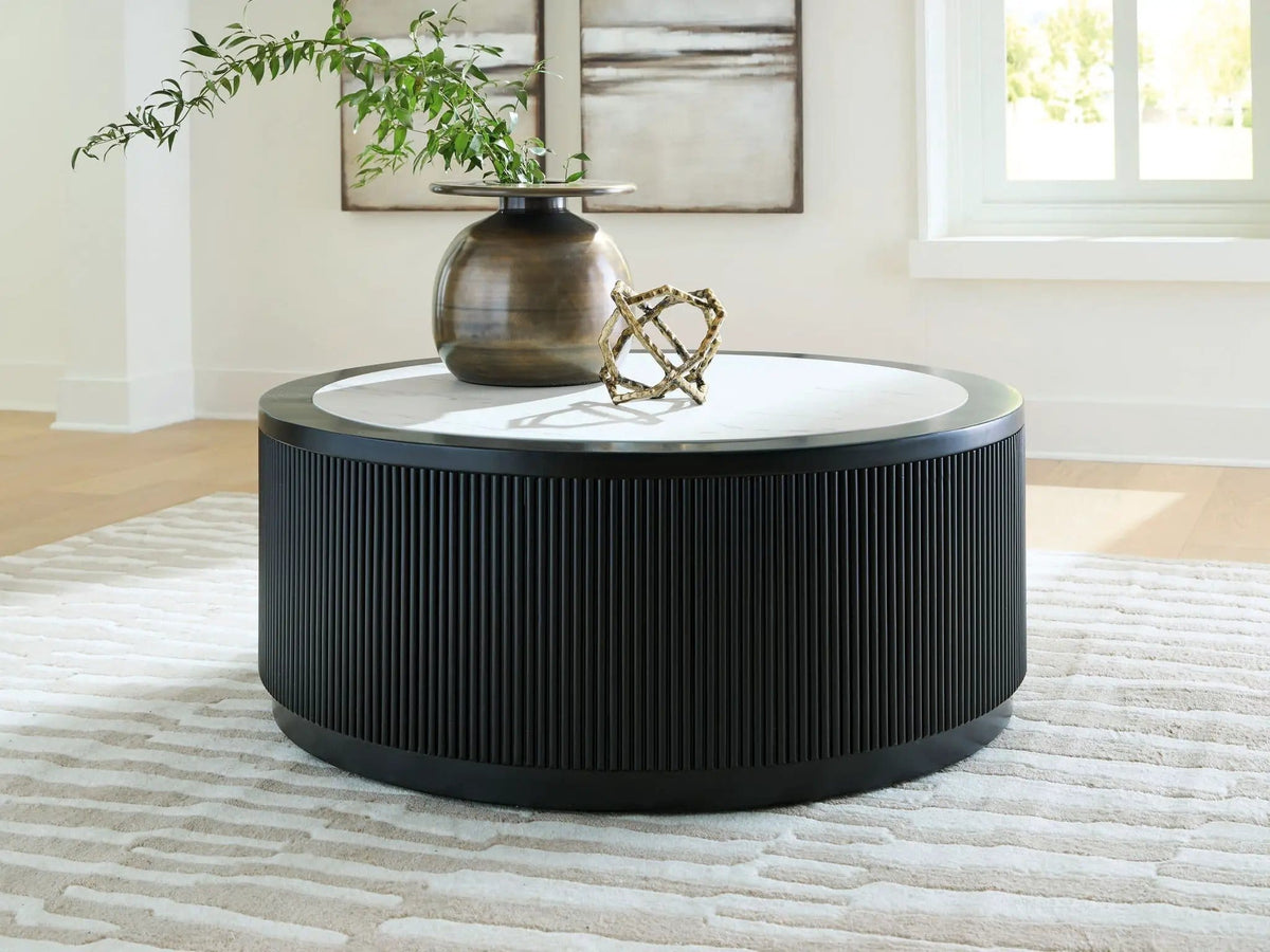Grayman Round Table | 2 Pieces | Marble | Living Room