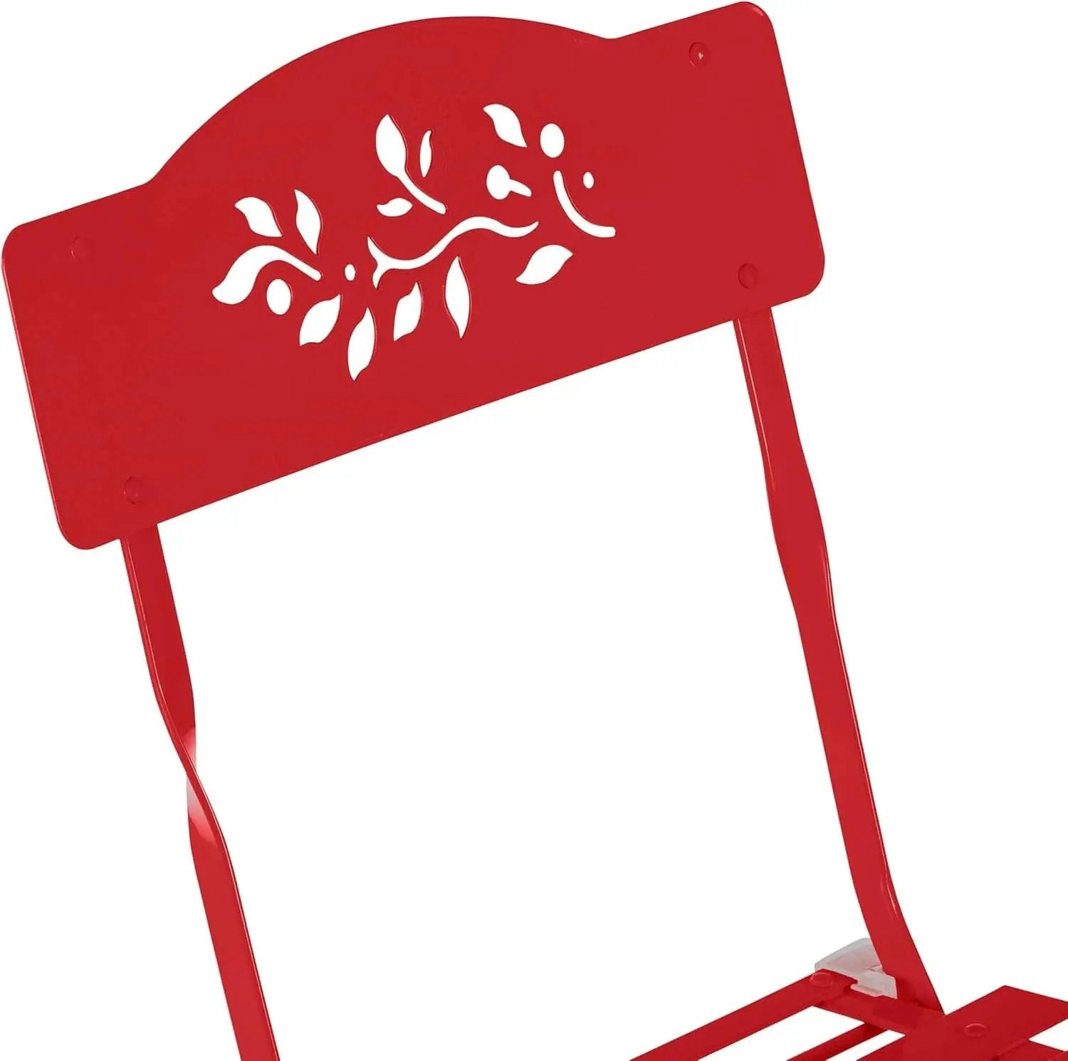 Indoor Outdoor 3 Piece Folding Bistro Set Red Table Chairs from PriceLows™