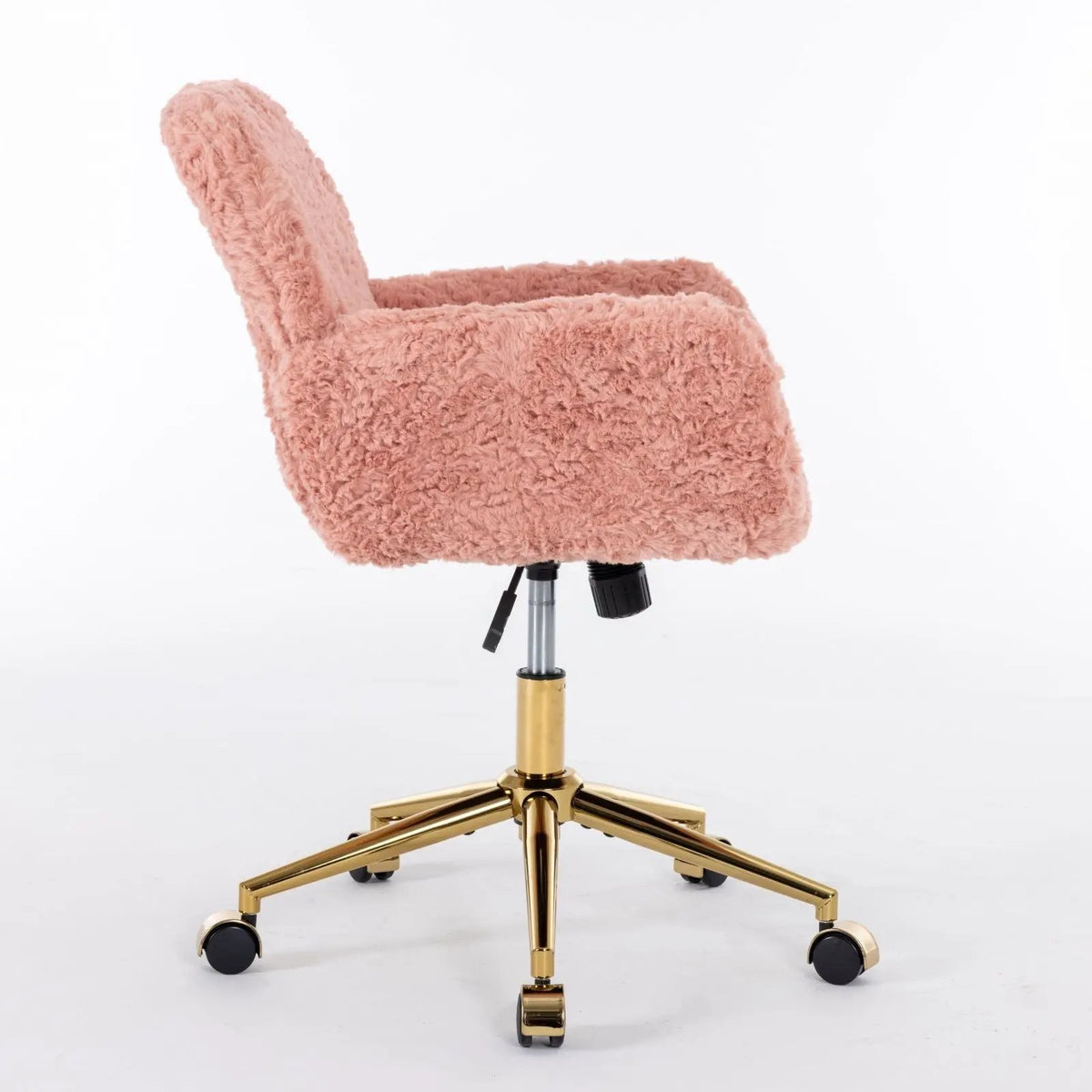 Office Chair | Adjustable Height | Reclining Faux Fur Seat | Large