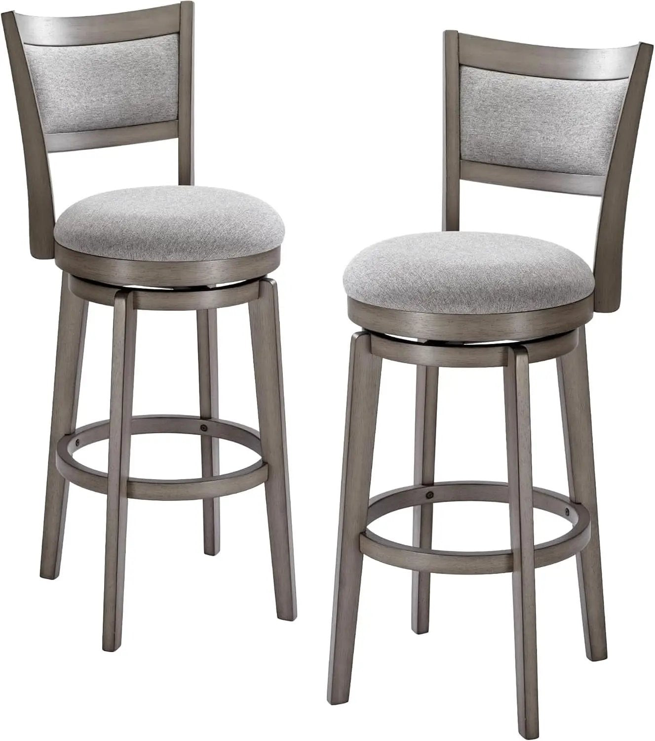 High Back Swivel Bar Stools Set of Two from PriceLows™