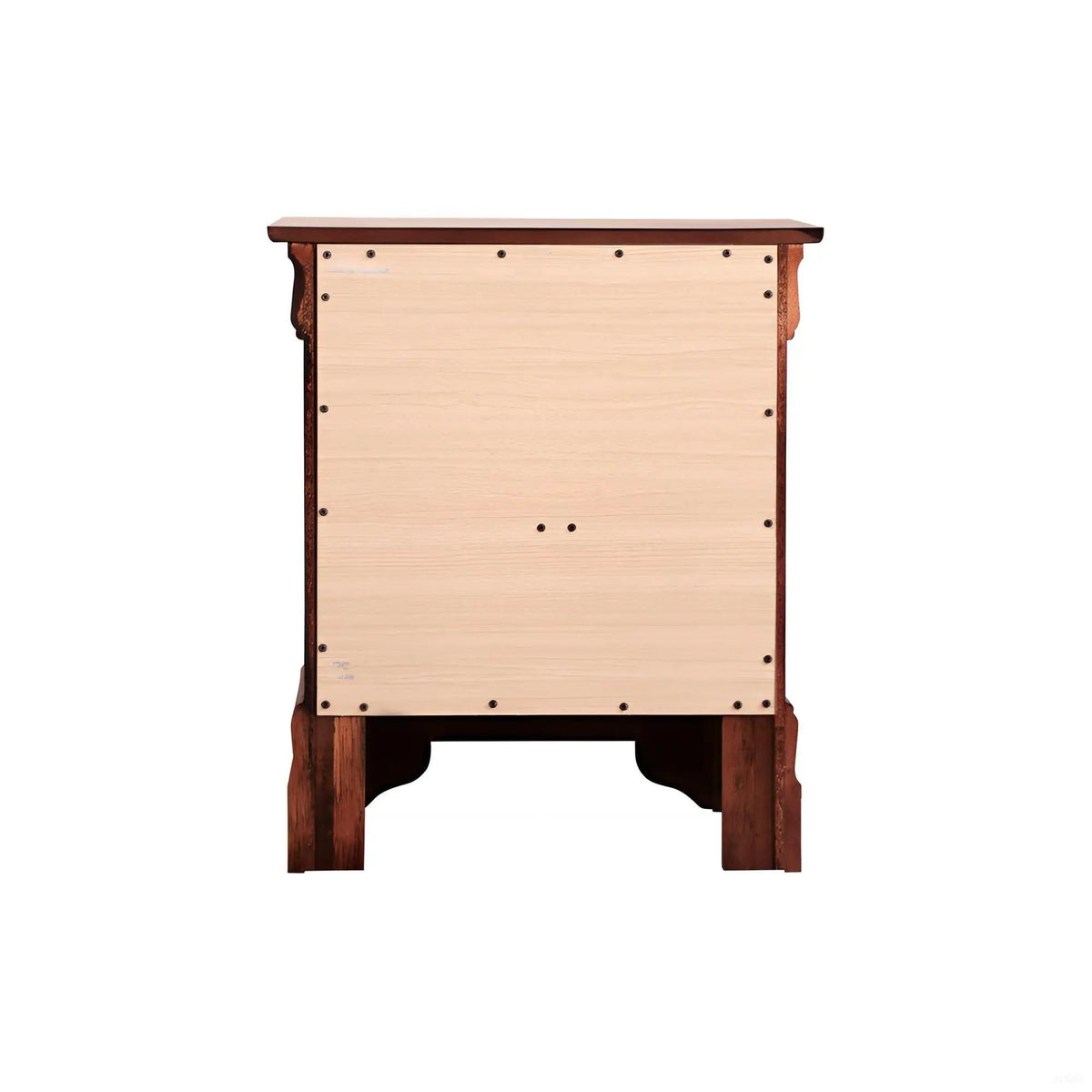 Traditional Bedroom Nightstand | Carved Bases | English Dovetailed Drawers | Metal Center Guides