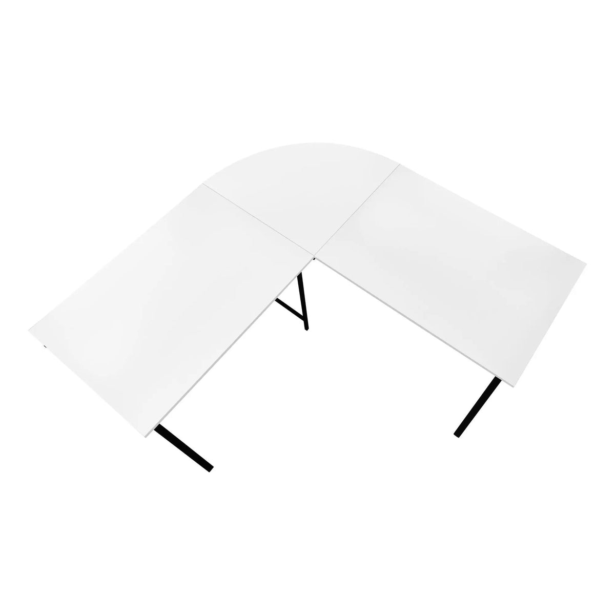 L-Shaped Corner Computer Desk | 55.25 Inch Square | Space-Saving Corner Design | Easy Assembly