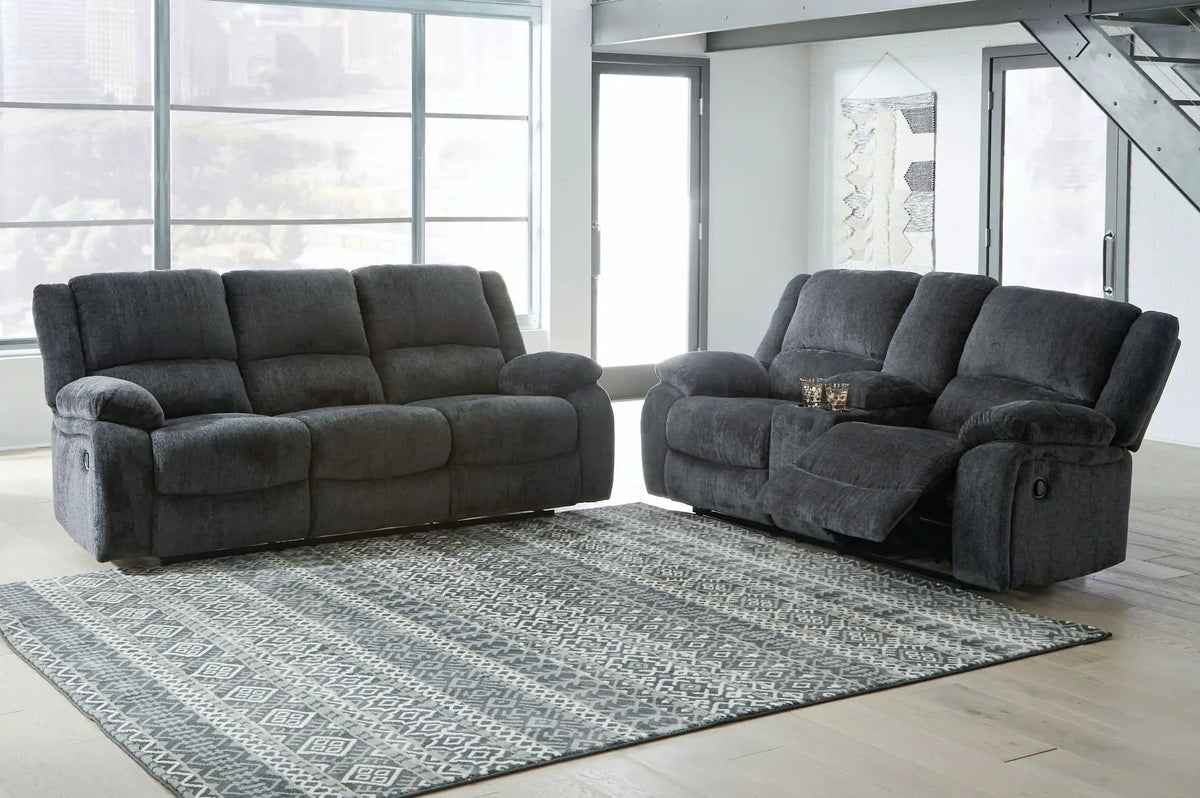 Draycoll Reclining Living Room Set Reclining Sofa & Loveseat | Reclining Sofa & Loveseat | Chenille | Living Room