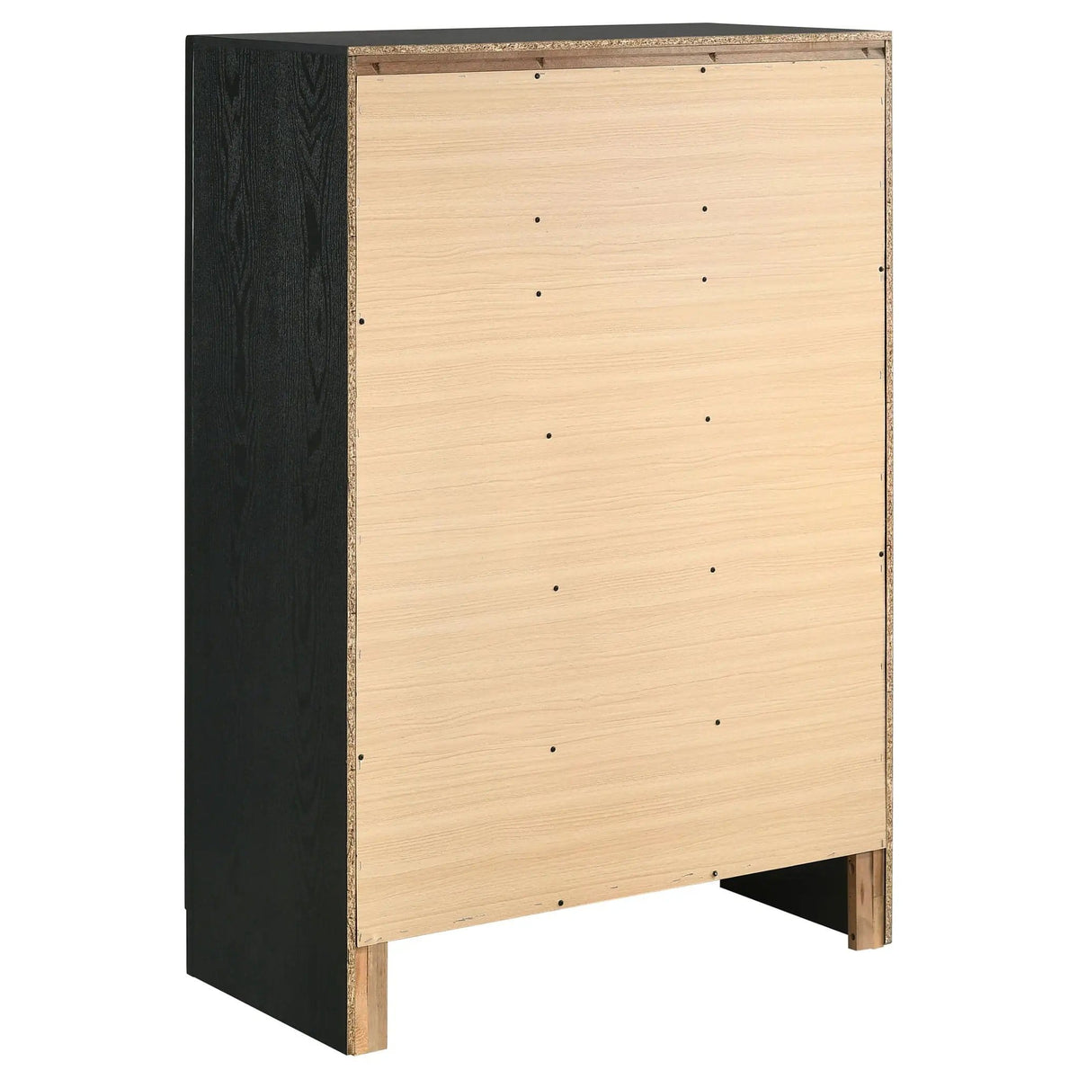 Miranda 6-drawer Bedroom Chest | 34.25 x 16.5 x 51.5 in | Metal | Black