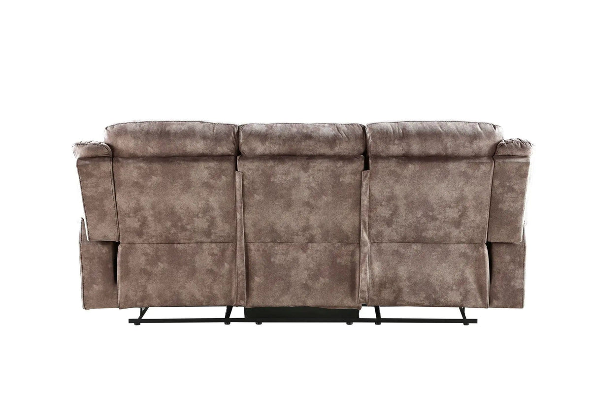 Zubaida Two Tone Recliner Sofa With USB Port Drop Down Table | 2 Pieces | Metal & Wood | Living Room