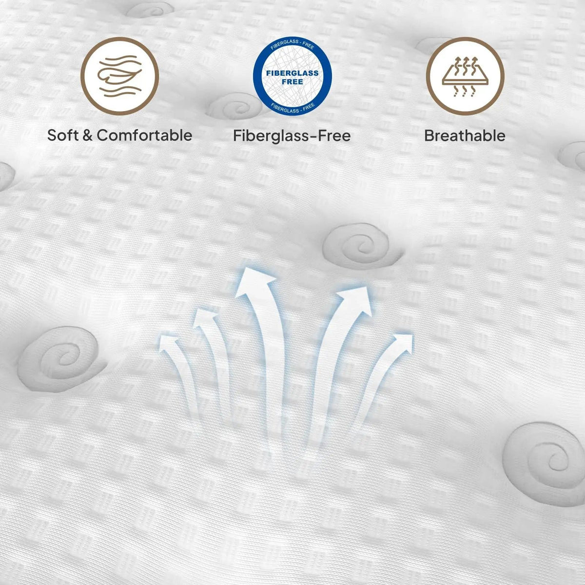 14" Hybrid Mattress With Innerspring & Gel Memory Foam | 2 Pieces | Bedroom Furniture | Bedroom