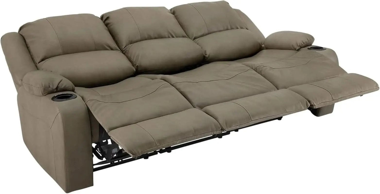 80 Inch Powered Triple Wall Hugger RV Recliner Sofa from PriceLows™