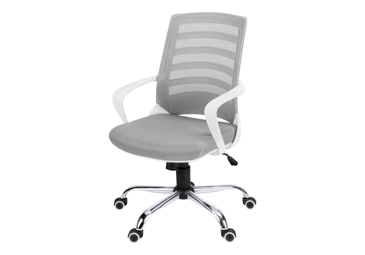 Ladder-Back Office Chair | Mid-Back Ergonomic Design | Adjustable Height | Armrests