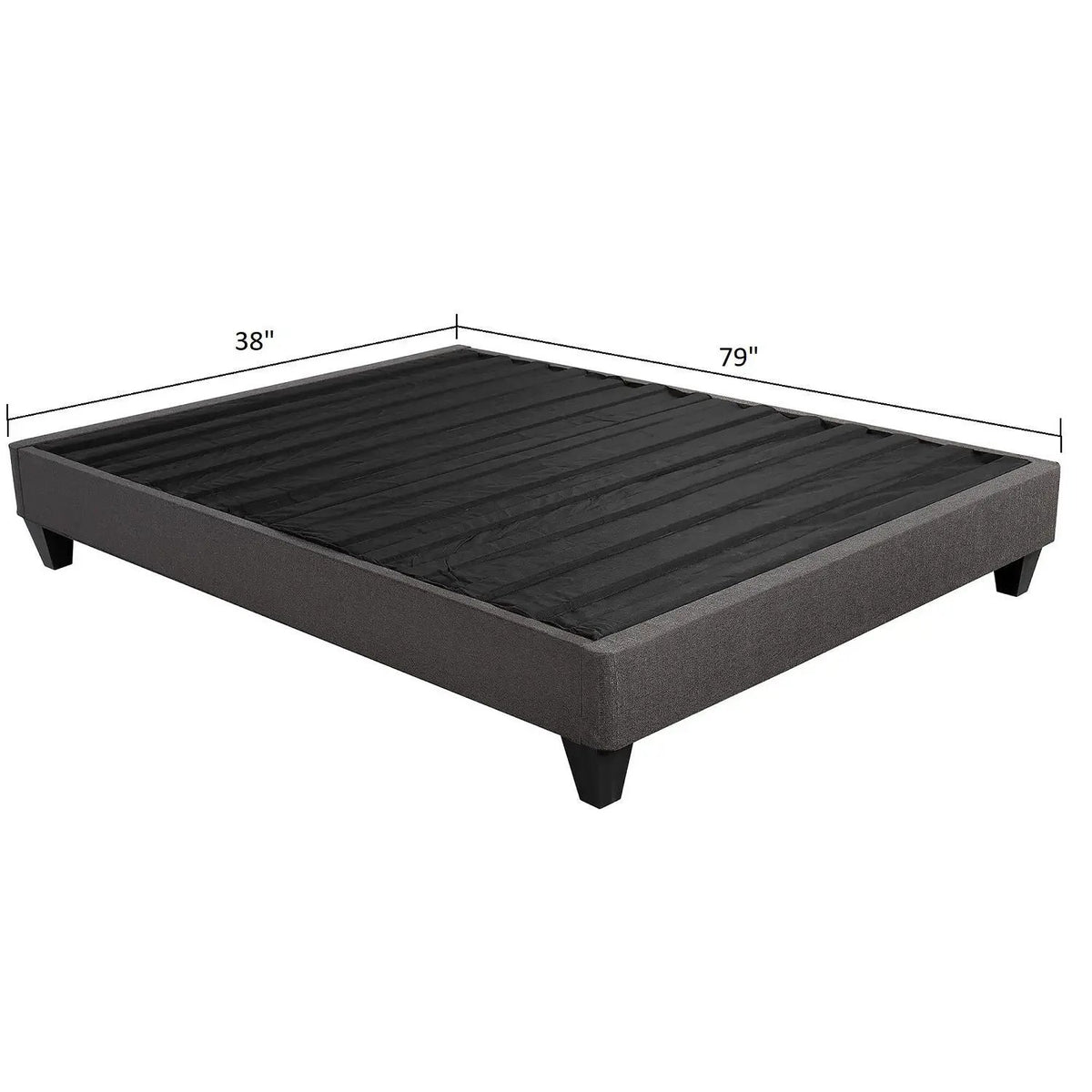 Platform Bed Base | 14 Inch Upholstered | Mattress Foundation