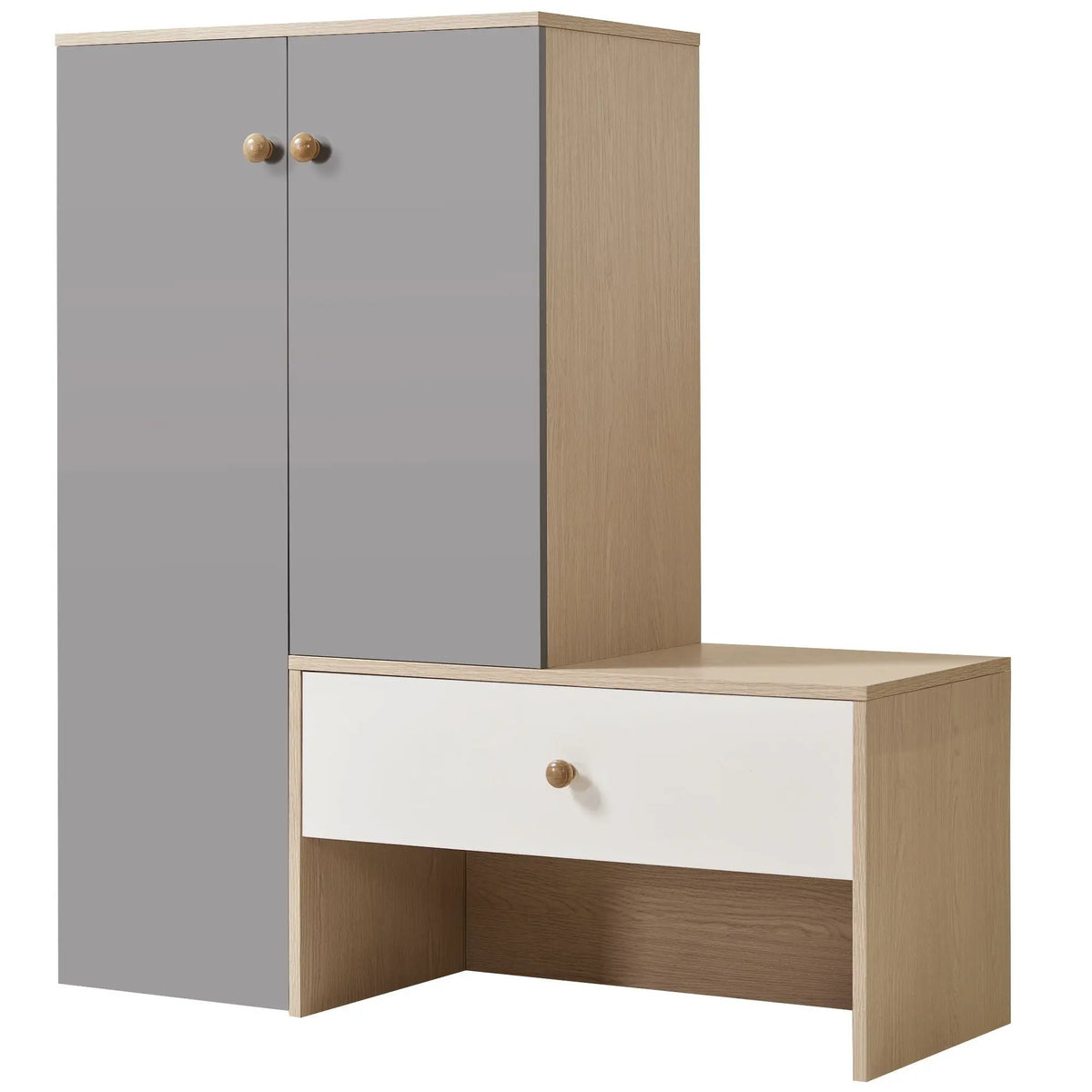 Shoe Storage Bench | Adjustable Shelves | Organizer | Gray Or White Or Wood