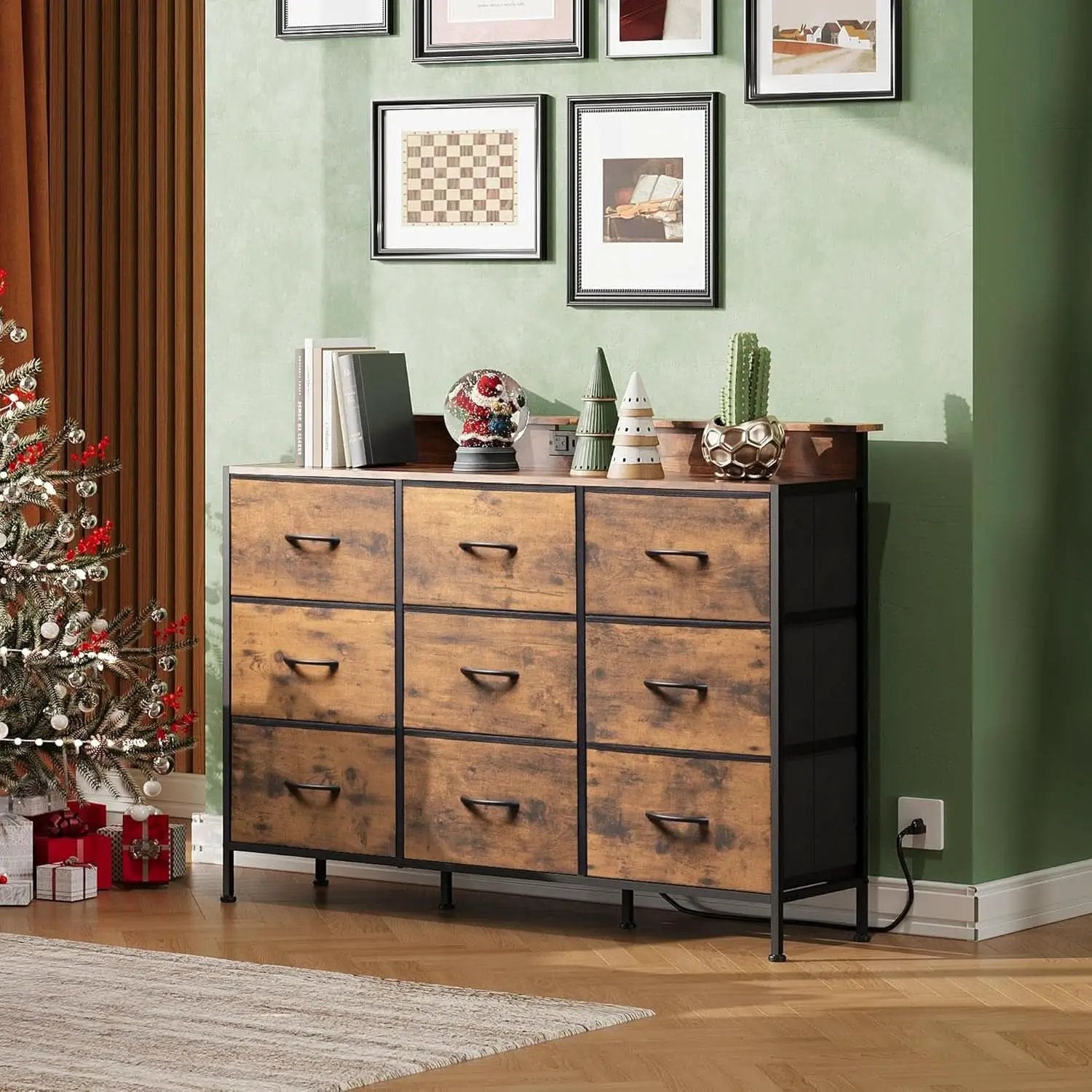 Dresser TV Stand 55 Inch With LED Lights For Bedroom from PriceLows™