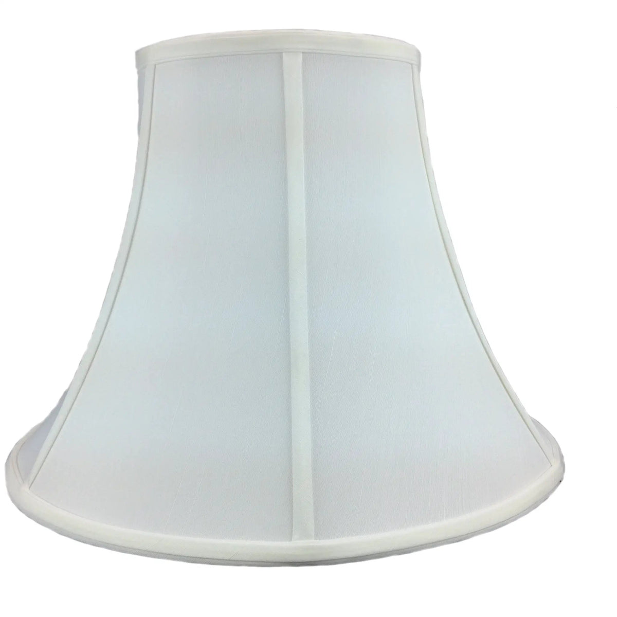 Lamp Shade | Bell Shape Shantung | Pure White | 16 By 12 Inches