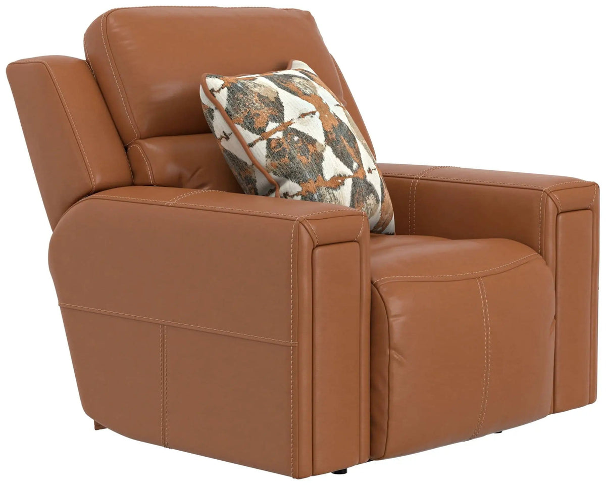 Arezzo Power Headrest Power Lay Flat Recliner With Zero Gravity/Extended Ottoman | 2 Pieces | Leather | Living Room