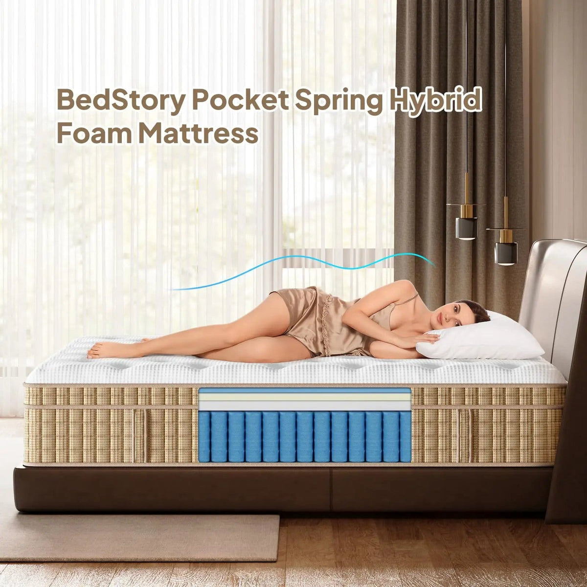 14" Hybrid Mattress With Innerspring & Gel Memory Foam | 2 Pieces | Bedroom Furniture | Bedroom