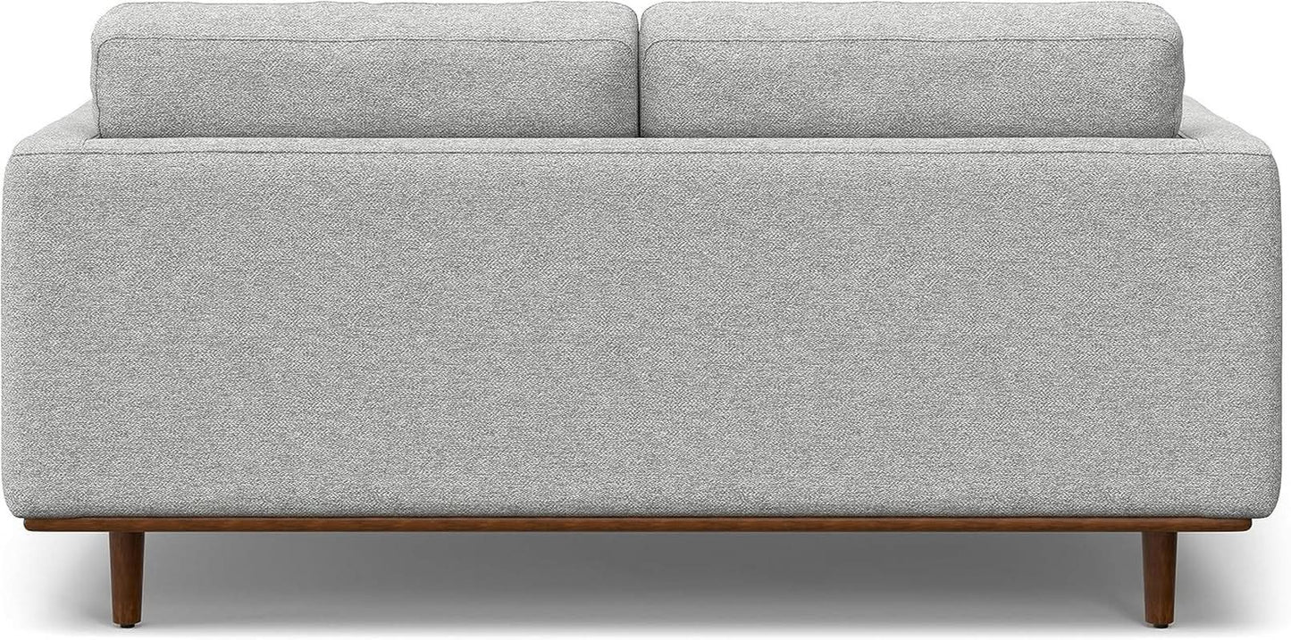 Morrison 72 Inch Mid Century Modern Sofa Set Mist Grey from PriceLows™