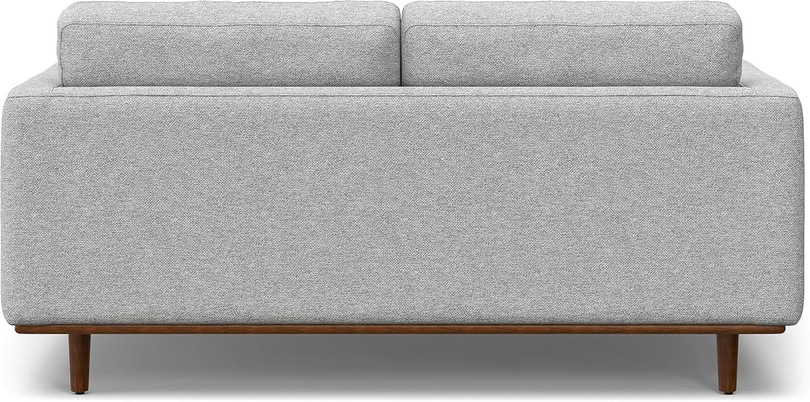 Morrison 72 Inch Mid Century Modern Sofa Set Mist Grey from PriceLows™