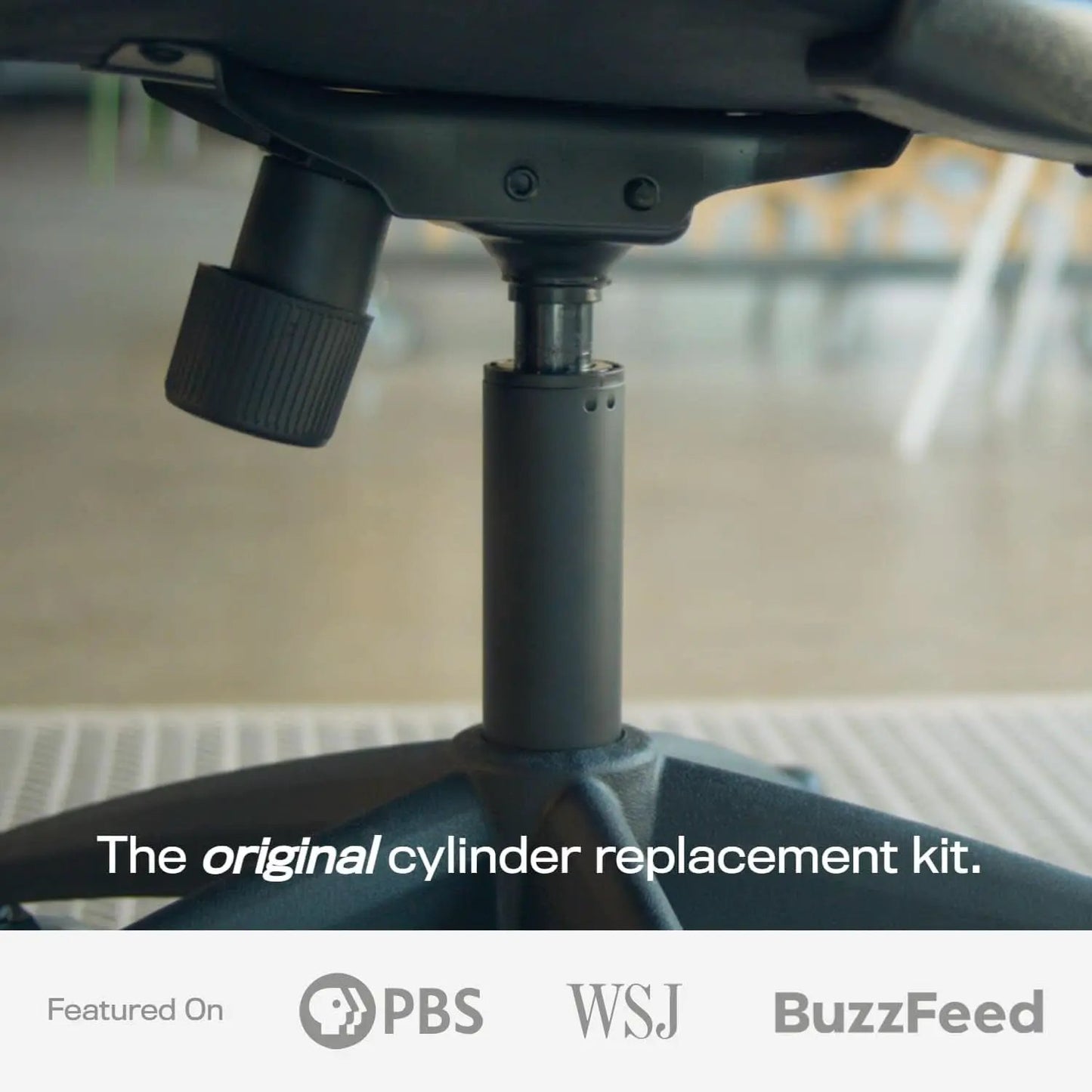 Office Chair Cylinder Replacement With Removal Tool Black from PriceLows™