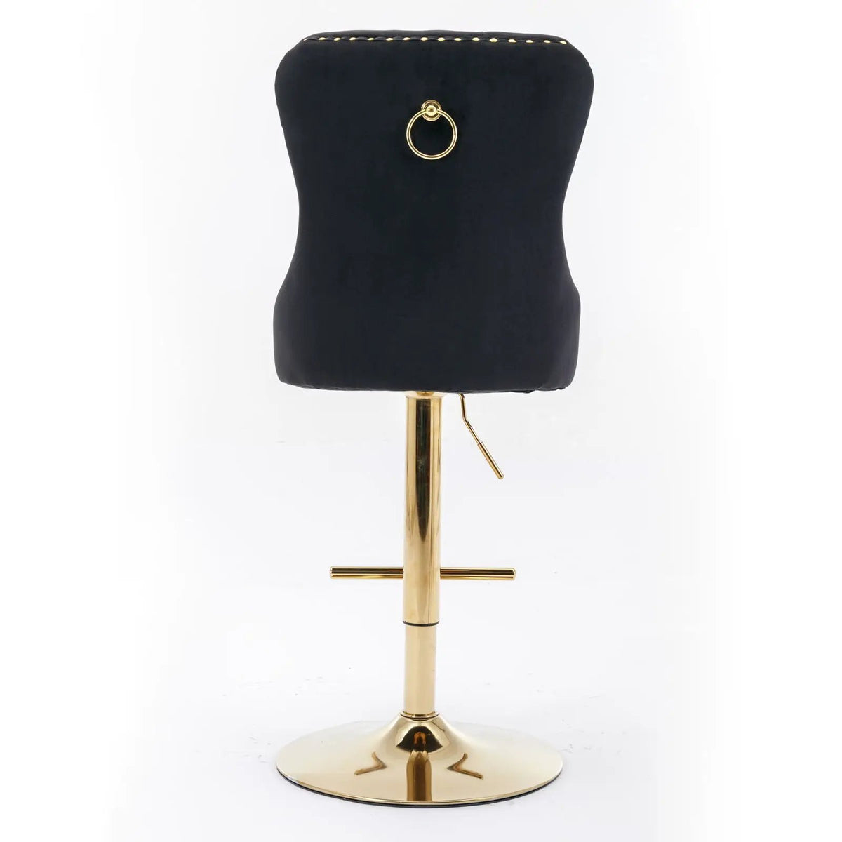 Swivel Barstools | Set Of 2 | Adjustable 25-33 Inch Seat Height | Tufted Back Upholstery