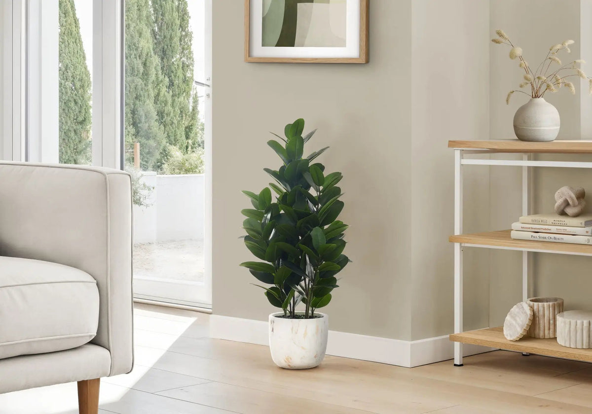 31 Inch Artificial Garcinia Tree | Real Touch Leaves | Indoor Faux Floor Plant | Potted