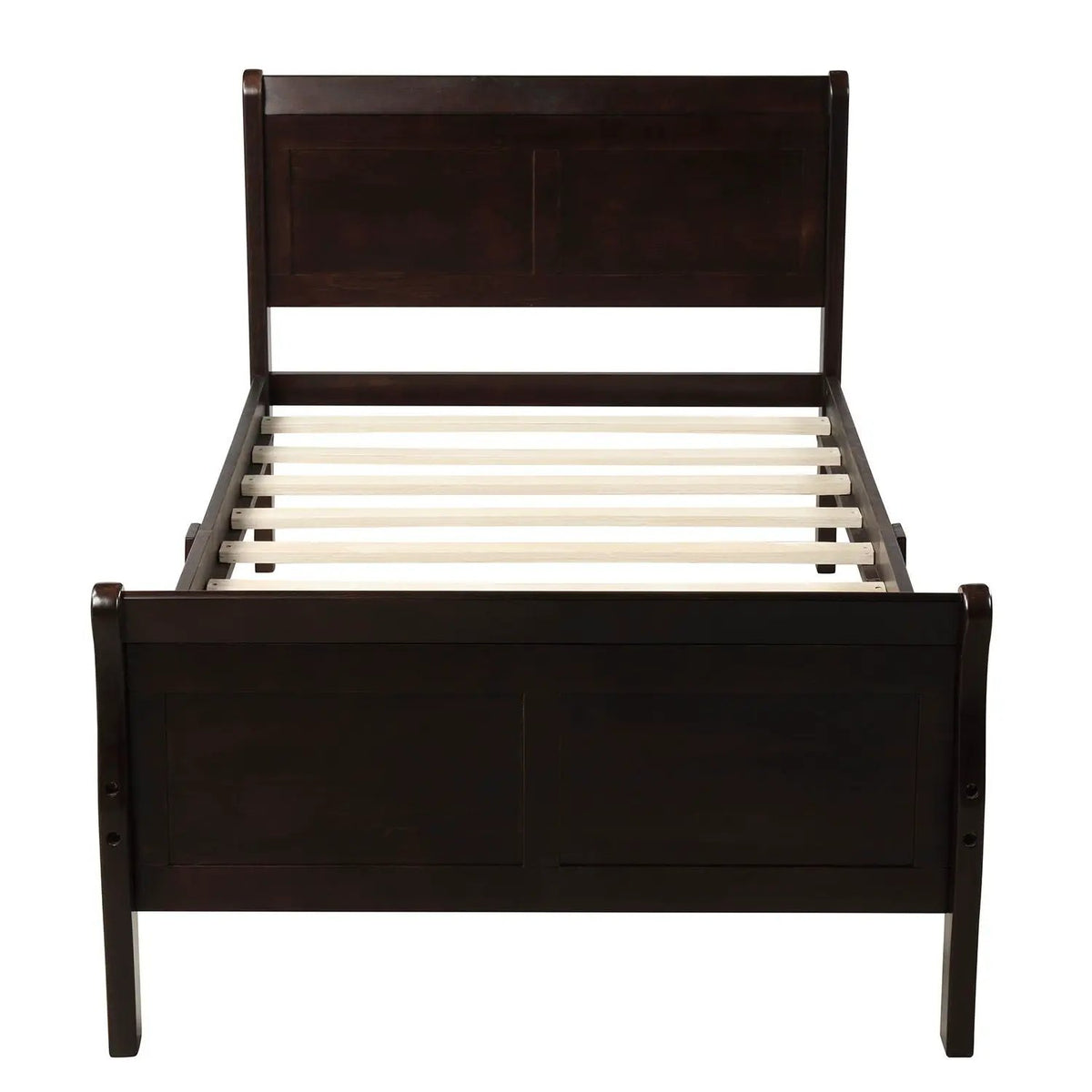 Wood Platform Bed Frame | Headboard Footboard | Wood Slat Support