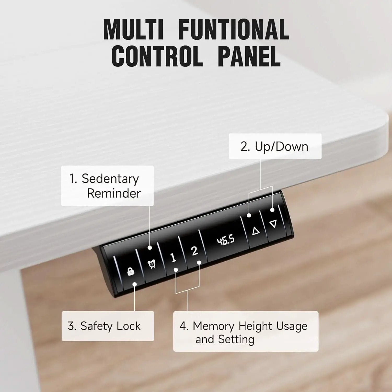 47 Inch Electric Standing Desk Height Adjustable Ergonomic from PriceLows™