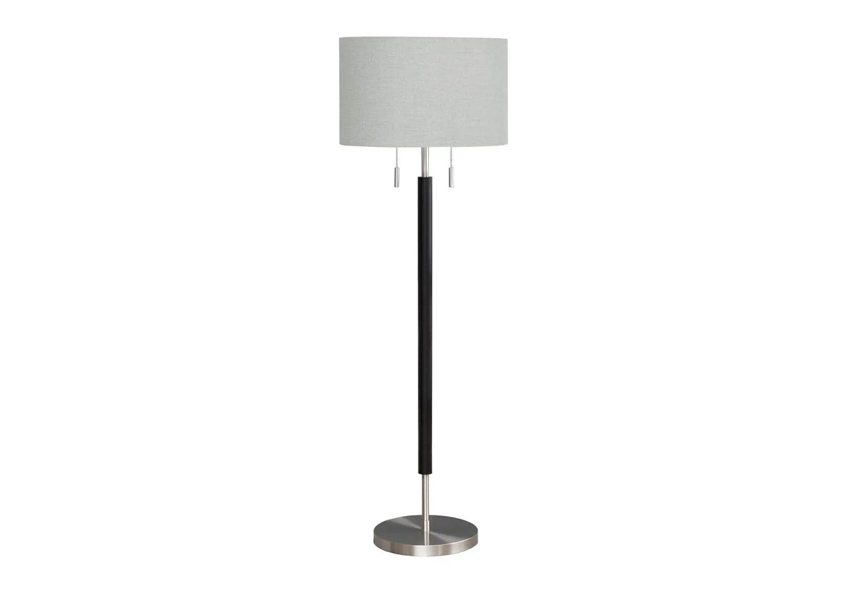 Floor Lamp Lighting - | 17 x 17 x 60.25 in | Fabric & Metal | Black