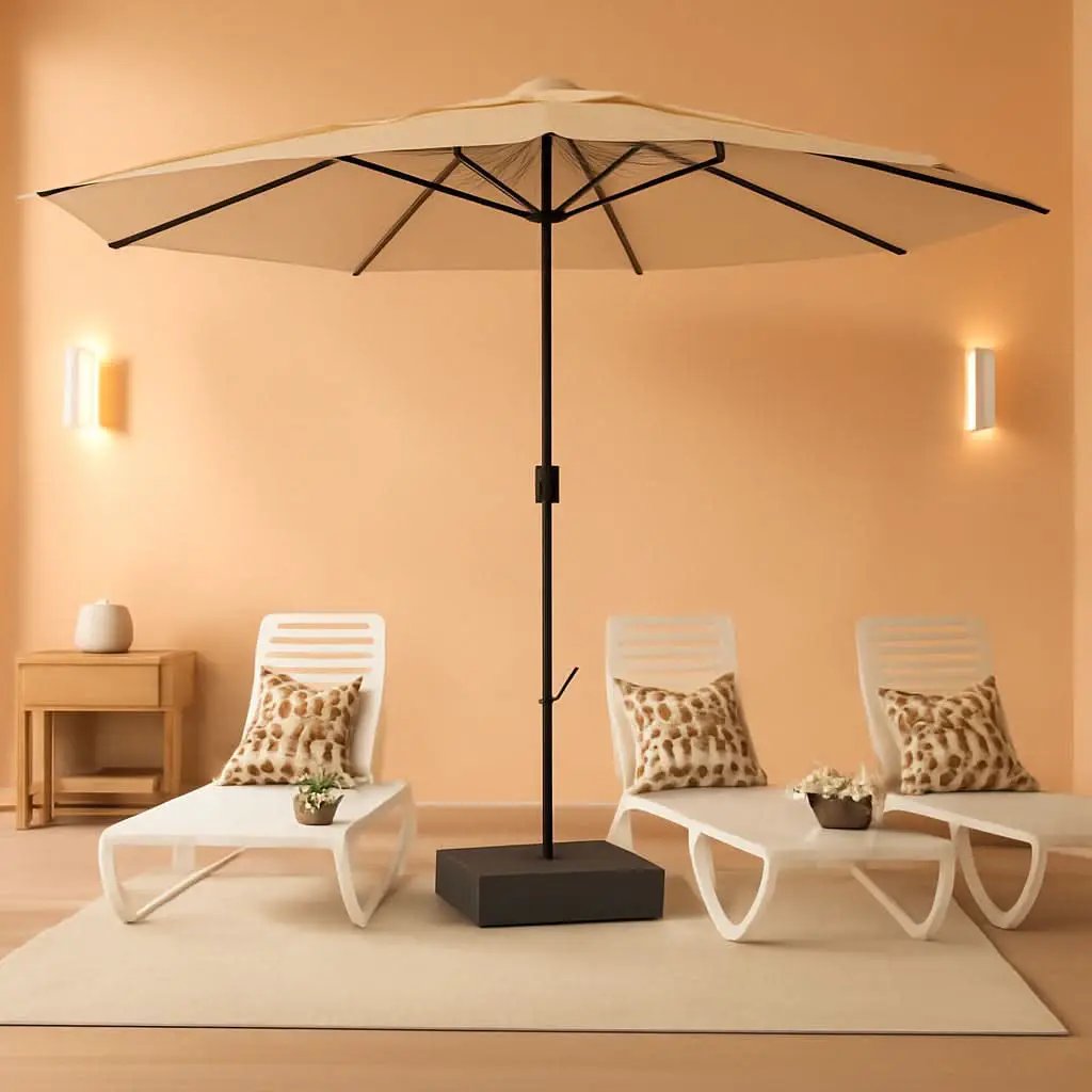 15 Foot Double Sided Patio Umbrella For Outdoor Shade from PriceLows™