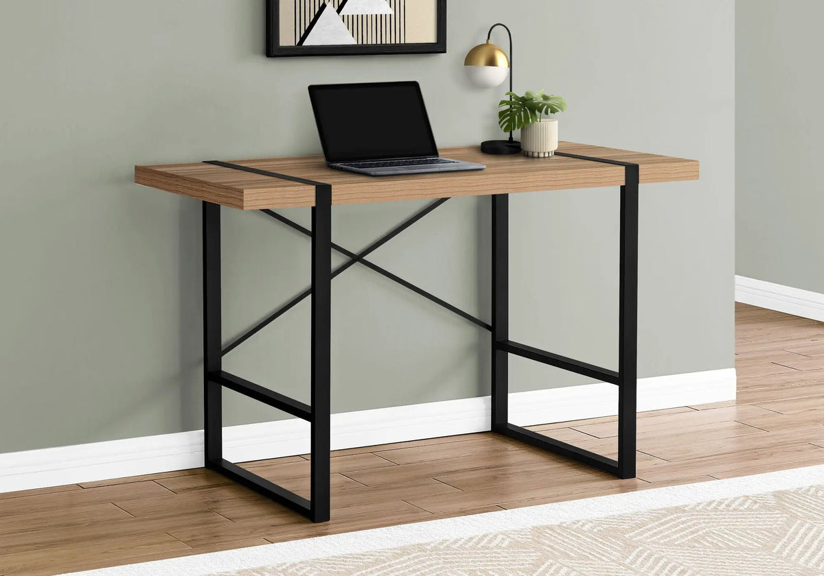 Computer Desk For Home Office | 49 Inch Width | Thick-Panel Desktop | Sturdy Metal Legs